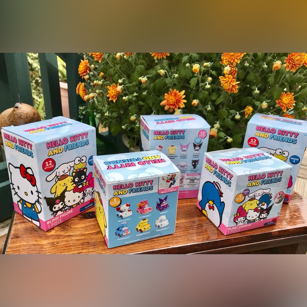 6 HELLO KITTY & Friends Blind Box PomPomPurin Chococat Figures Kitty Car Bundle - Picture 15 of 15